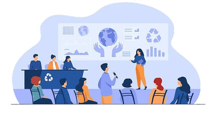 Forum community illustration